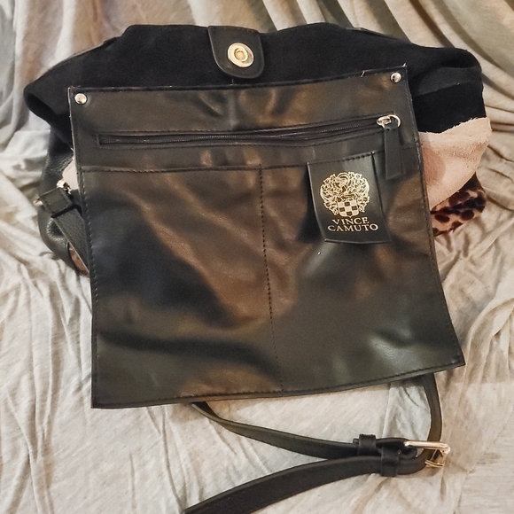 Black leather Vince Camuto bag - Picture 3 of 5
